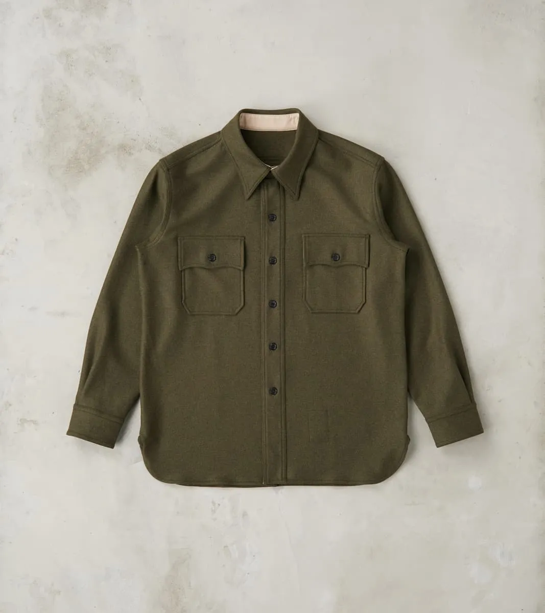 CPO 2.0 Shirt - Forest Green Wool Twill sold by Division Road