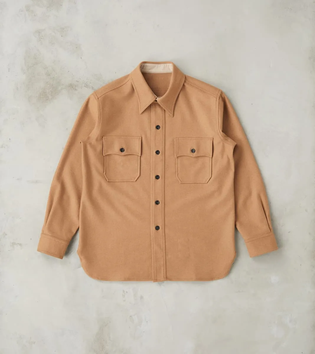 CPO 2.0 Shirt - Camel Wool Twill sold by Division Road