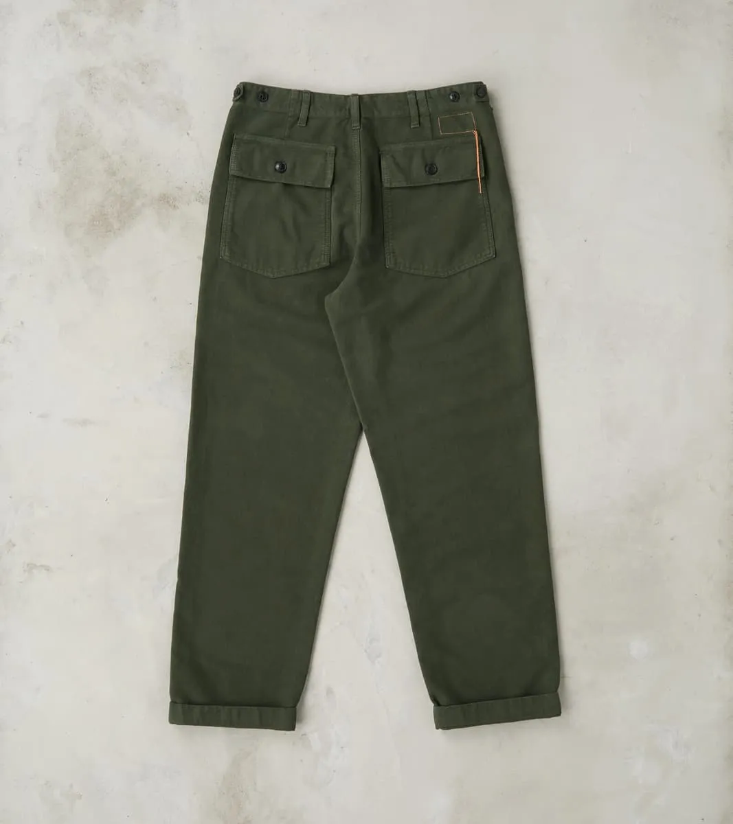 New Fatigue Trouser - Forest Green Garment Dyed Moleskin sold by Division Road product image thumbnail 2