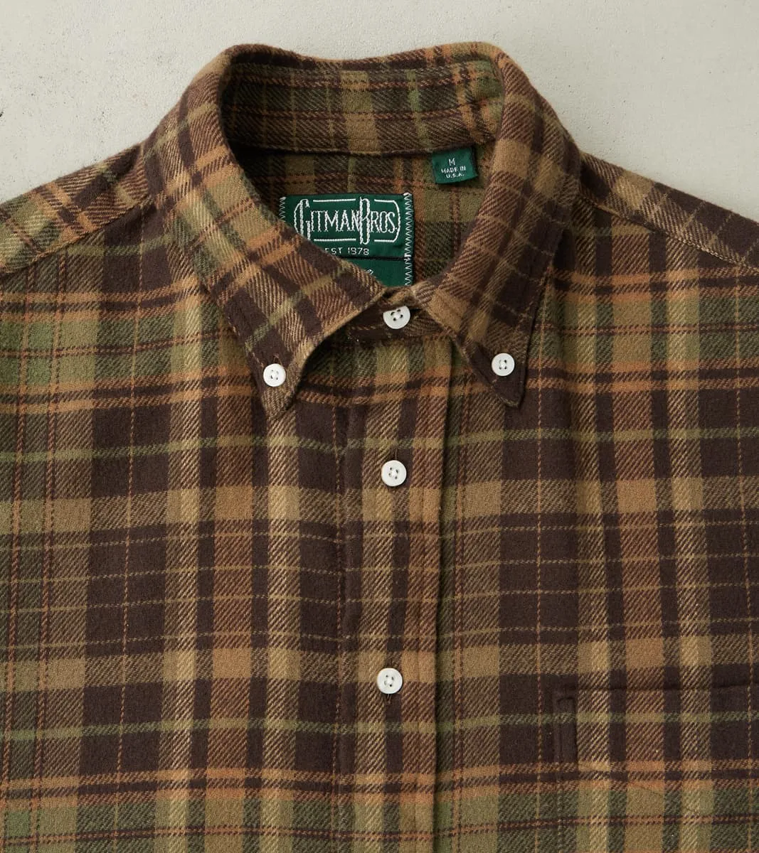 Brushed Winter Madras Check Flannel - Olive & Brown sold by Division Road product image thumbnail 3