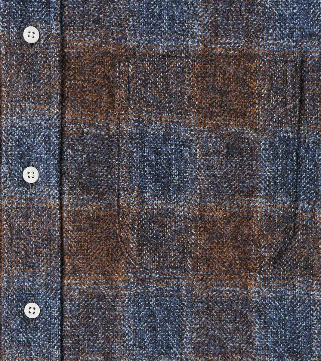 Japanese Cotton Tweed Check - Brown sold by Division Road product image thumbnail 5