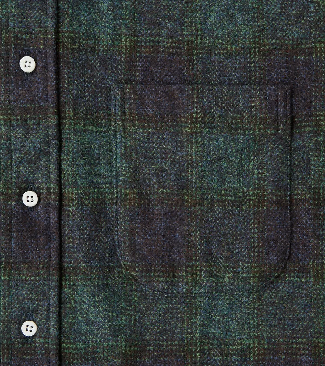 Japanese Cotton Tweed Check - Navy sold by Division Road product image thumbnail 5