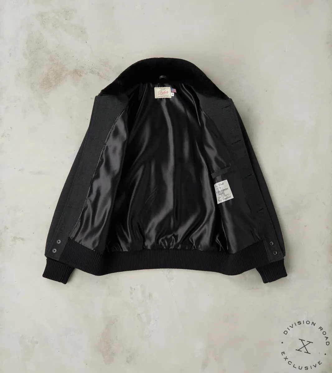 Winston Jacket - Fox Brothers® Military Serge - Charcoal Twill sold by Division Road product image thumbnail 3