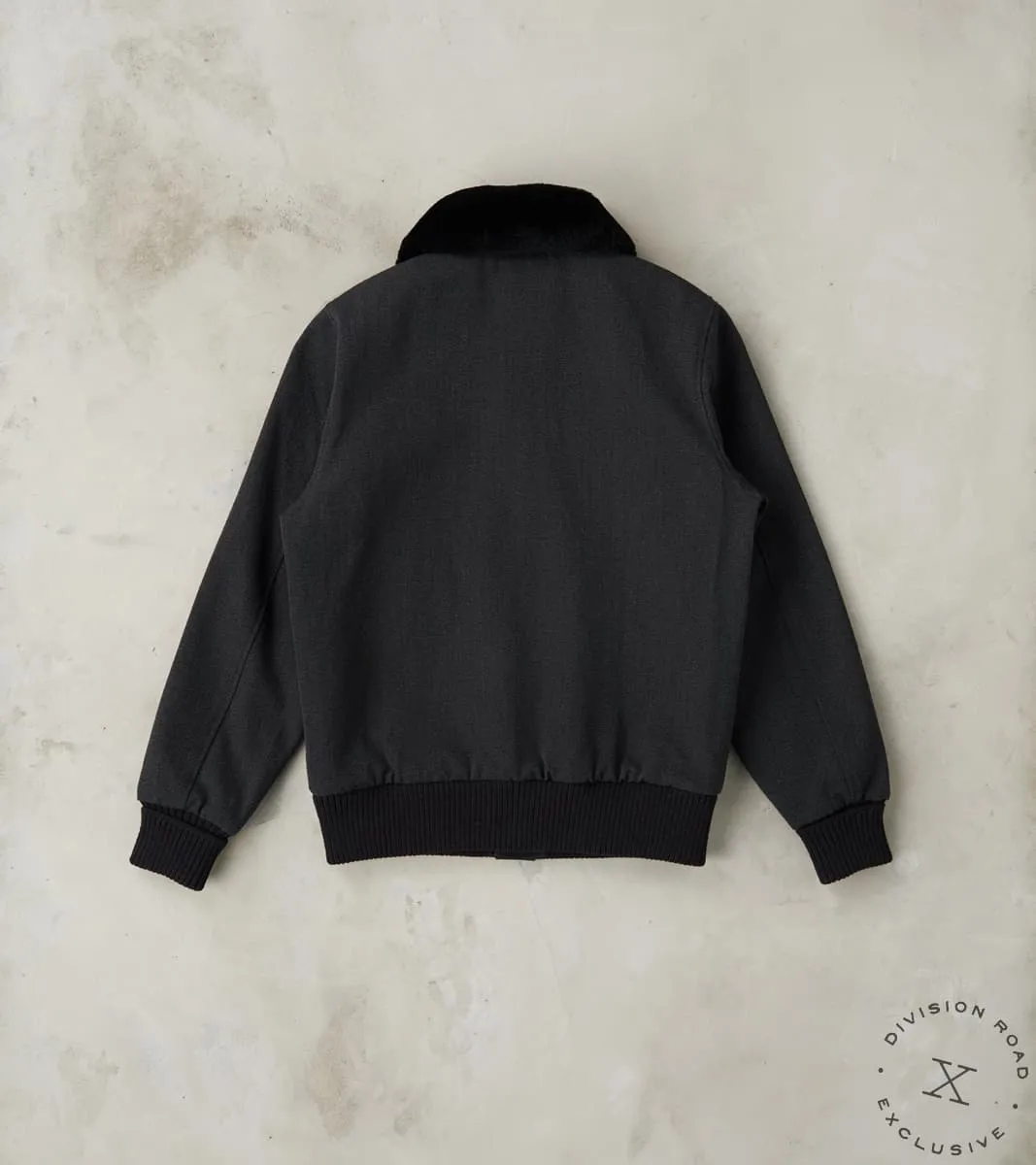 Winston Jacket - Fox Brothers® Military Serge - Charcoal Twill sold by Division Road product image thumbnail 2