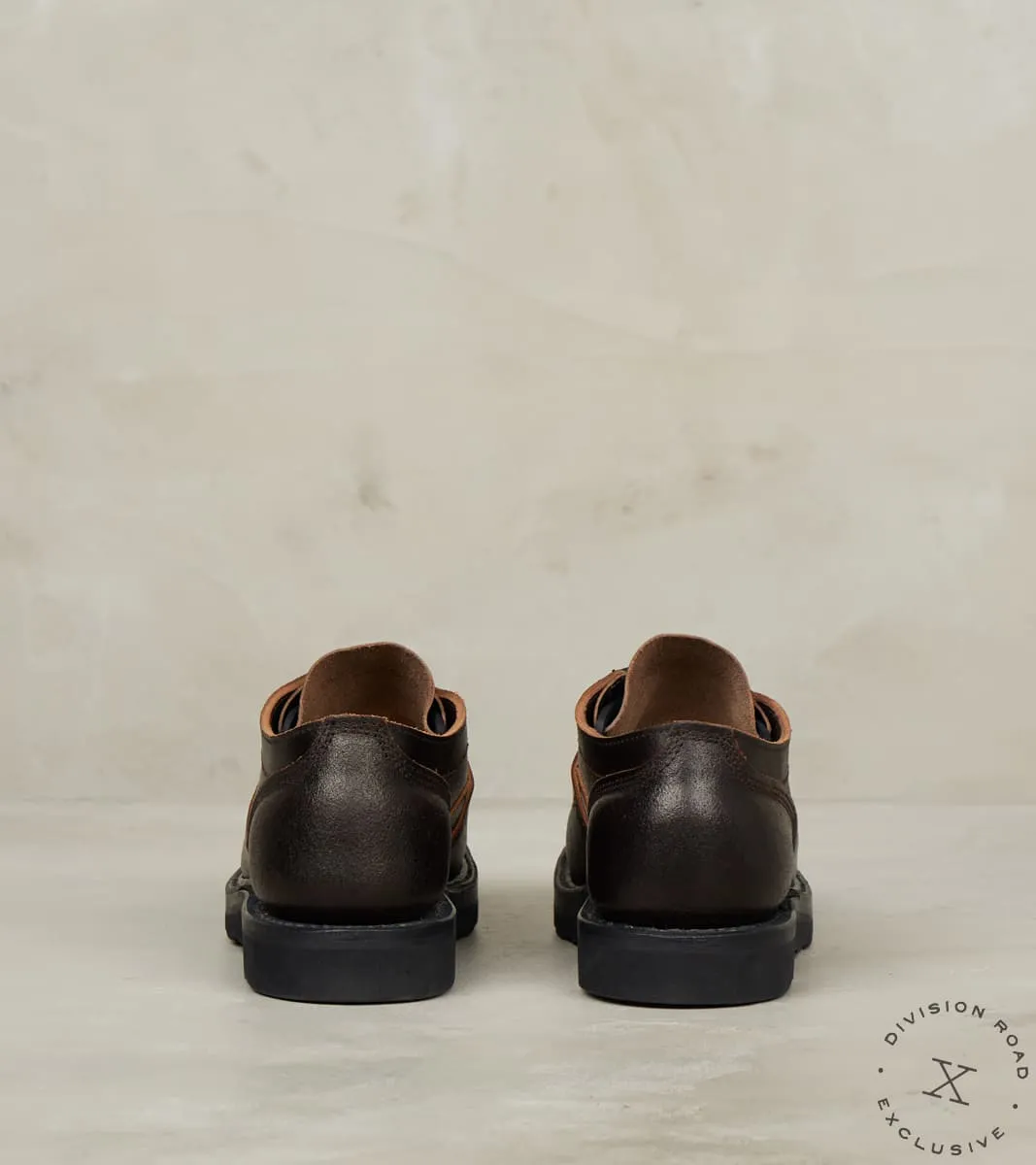 LTT Oxford 300 - C461 - Vibram 4014 - Horween Dark Brown Waxed Flesh sold by Division Road product image thumbnail 5