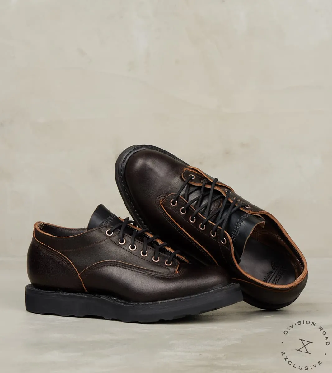 LTT Oxford 300 - C461 - Vibram 4014 - Horween Dark Brown Waxed Flesh sold by Division Road product image thumbnail 3