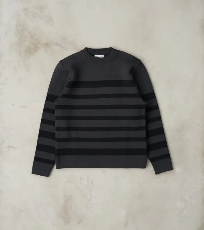 Given III Crewneck - Molten Grey & Navy Blue sold by Division Road