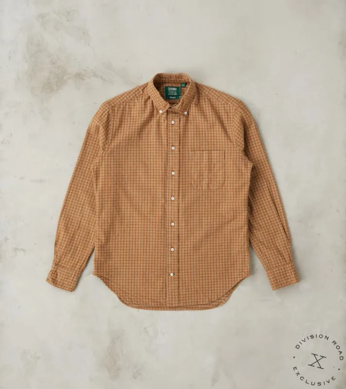Shuttle Notes® Brushed Twill Mini-Check - Camel sold by Division Road