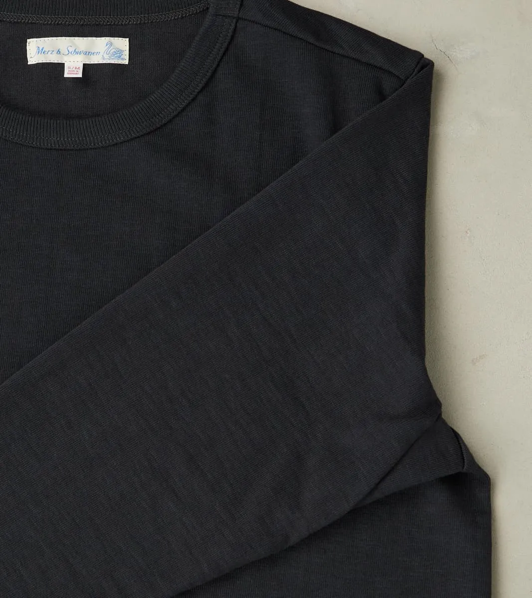 S218 Good Originals - 10.7oz Loopwheeled 2-Thread Heavyweight Longsleeve - 98 Charcoal sold by Division Road product image thumbnail 4