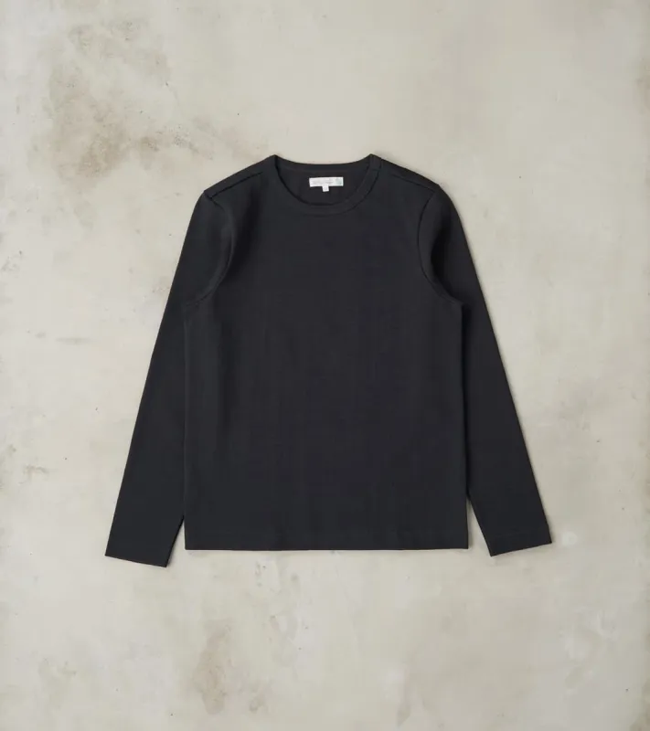 S218 Good Originals - 10.7oz Loopwheeled 2-Thread Heavyweight Longsleeve - 98 Charcoal sold by Division Road