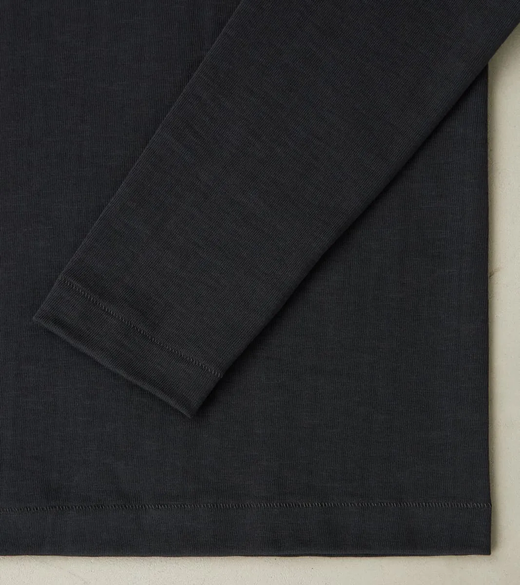 S218 Good Originals - 10.7oz Loopwheeled 2-Thread Heavyweight Longsleeve - 98 Charcoal sold by Division Road product image thumbnail 5