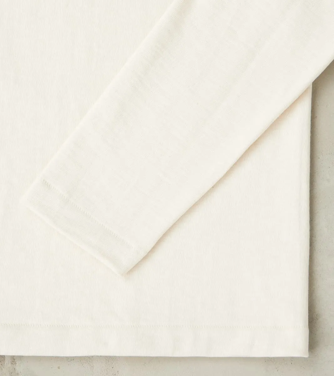 S218 Good Originals - 10.7oz Loopwheeled 2-Thread Heavyweight Longsleeve - 02 Nature sold by Division Road product image thumbnail 5