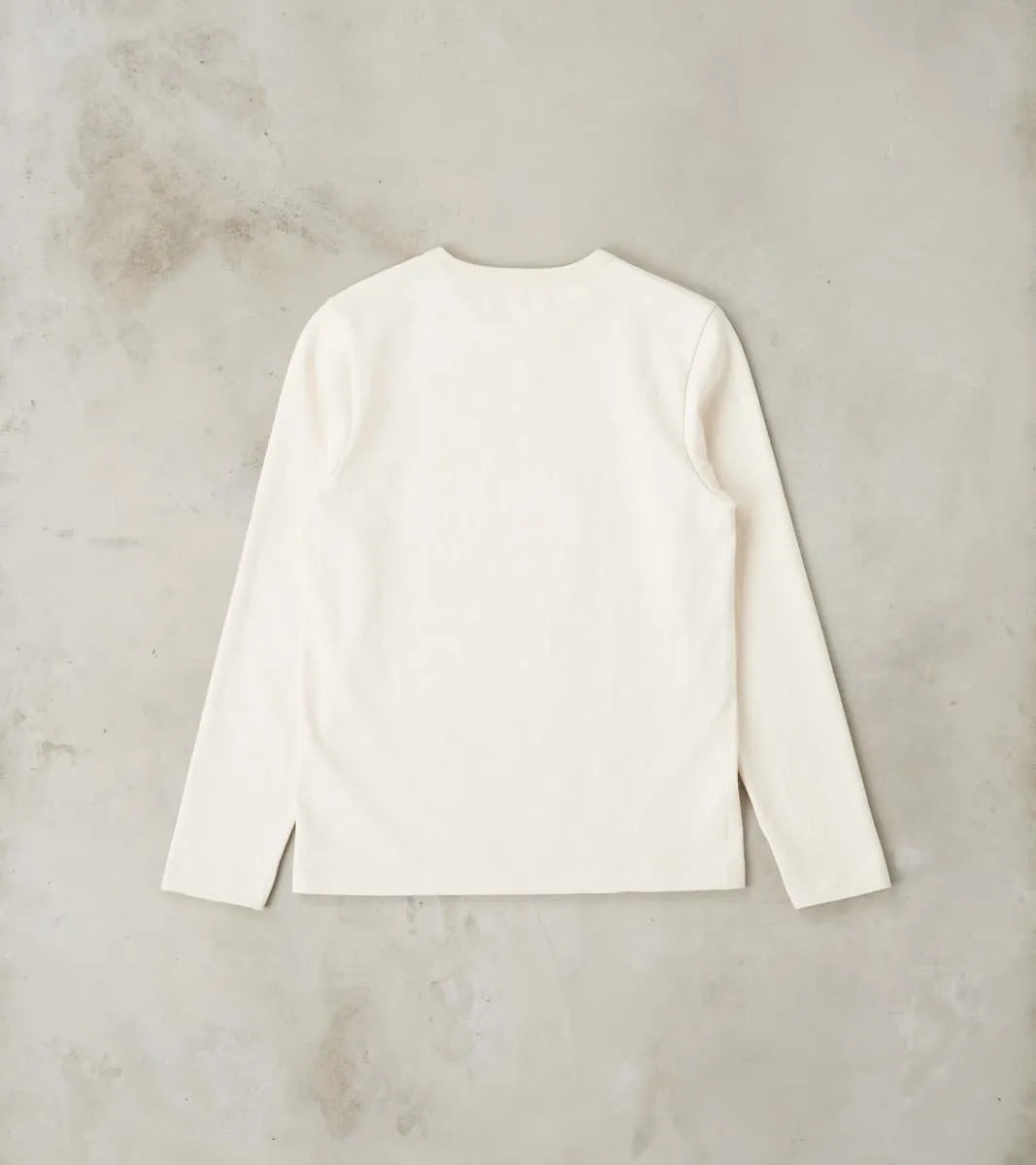 S218 Good Originals - 10.7oz Loopwheeled 2-Thread Heavyweight Longsleeve - 02 Nature sold by Division Road product image thumbnail 2