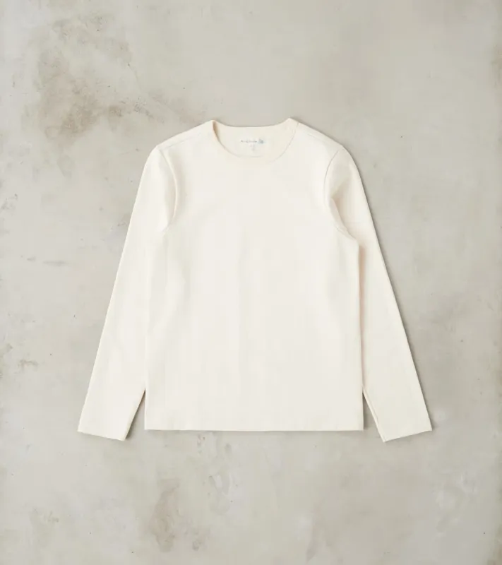 S218 Good Originals - 10.7oz Loopwheeled 2-Thread Heavyweight Longsleeve - 02 Nature sold by Division Road