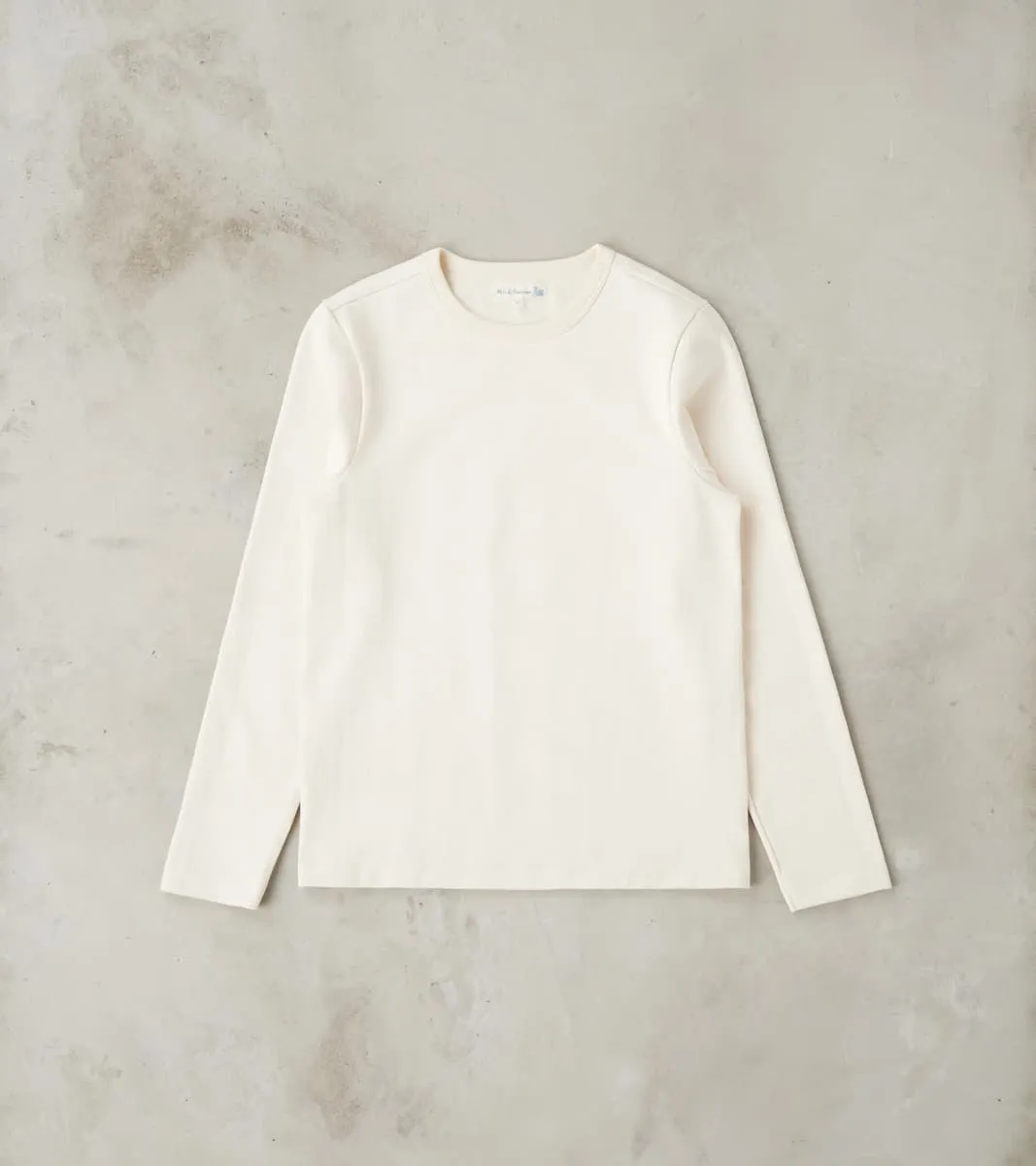 S218 Good Originals - 10.7oz Loopwheeled 2-Thread Heavyweight Longsleeve - 02 Nature sold by Division Road