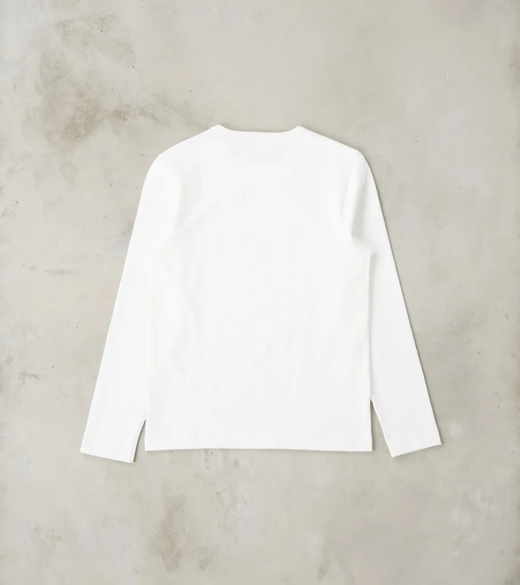 S218 Good Originals - 10.7oz Loopwheeled 2-Thread Heavyweight Longsleeve - 01 White sold by Division Road product image thumbnail 2