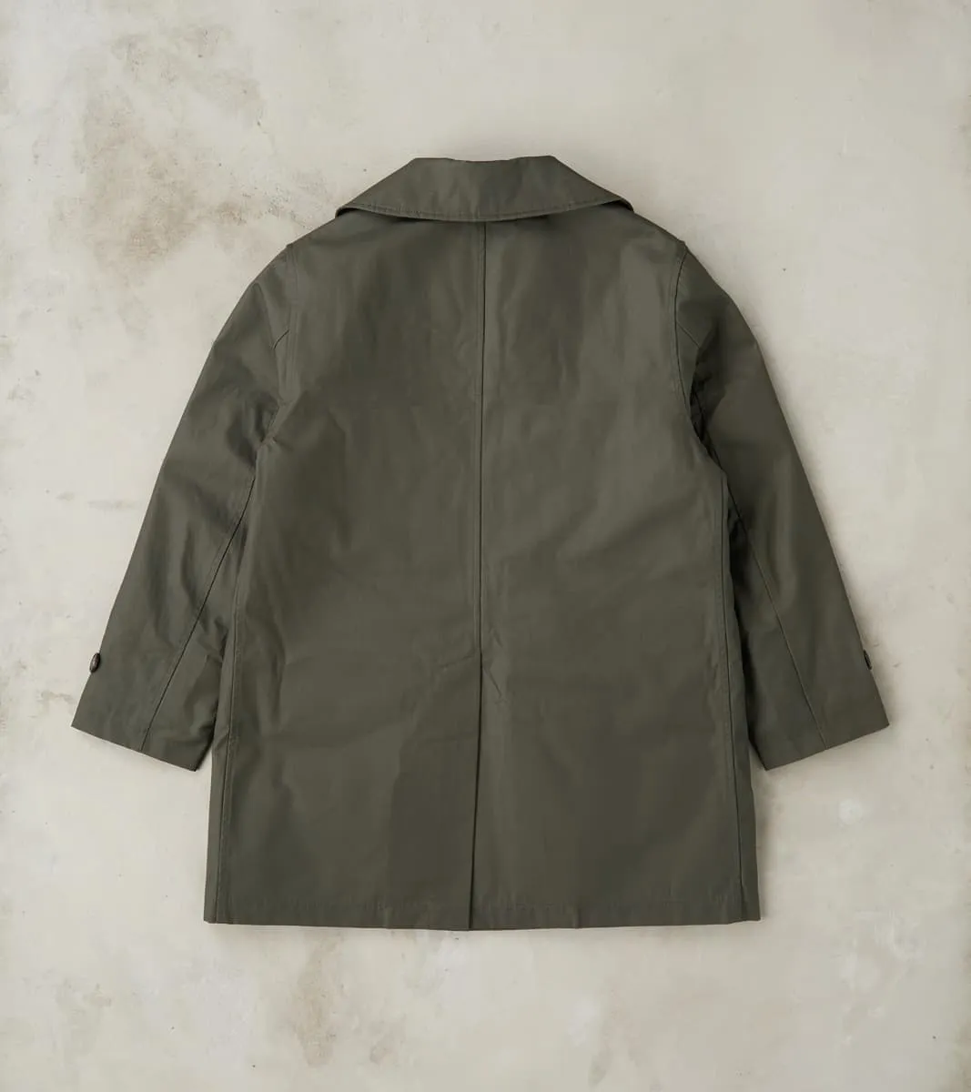 Clayton 670 Shawl DB Army Coat - Olive Waterproof Waxed Canvas sold by Division Road product image thumbnail 2