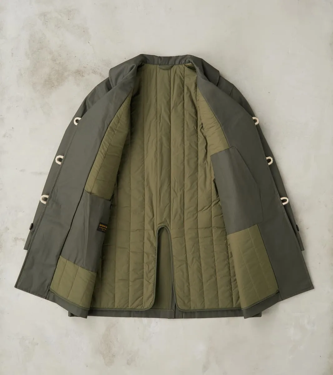 Clayton 670 Shawl DB Army Coat - Olive Waterproof Waxed Canvas sold by Division Road product image thumbnail 3