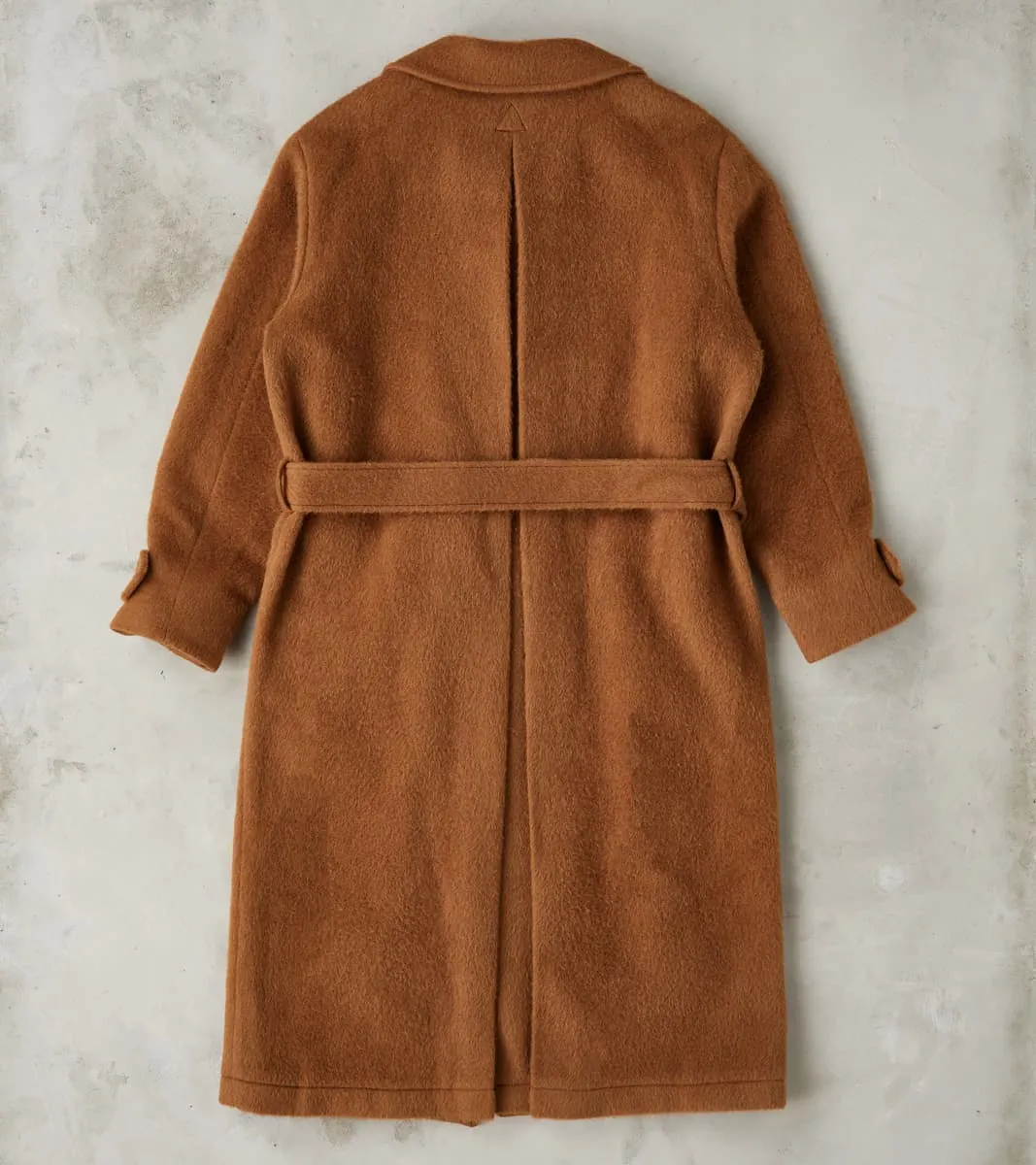 Italian Wool Alpaca Mohair Cloth Overcoat - Pecan sold by Division Road product image thumbnail 2
