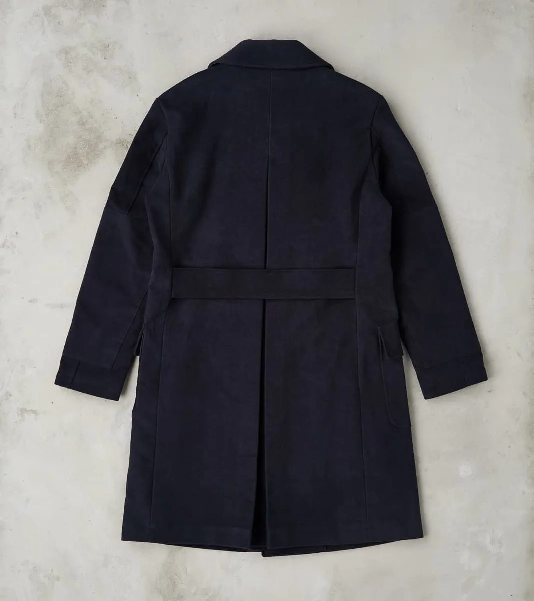 English Cotton Moleskin Marcel Lassance Redingote Coat - Navy sold by Division Road product image thumbnail 2