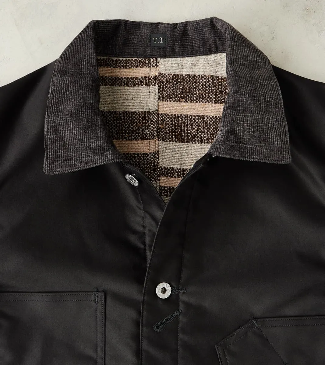 Lot. 304 Blanket Lining Coverall - Giza Moleskin - Black sold by Division Road product image thumbnail 4