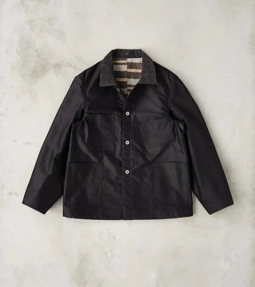 Lot. 304 Blanket Lining Coverall - Giza Moleskin - Black sold by Division Road