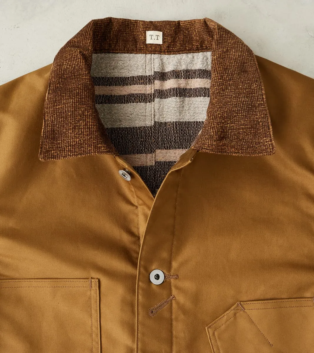 Lot. 304 Blanket Lining Coverall - Giza Moleskin - Camel sold by Division Road product image thumbnail 4