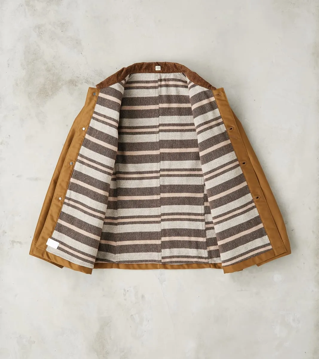 Lot. 304 Blanket Lining Coverall - Giza Moleskin - Camel sold by Division Road product image thumbnail 3