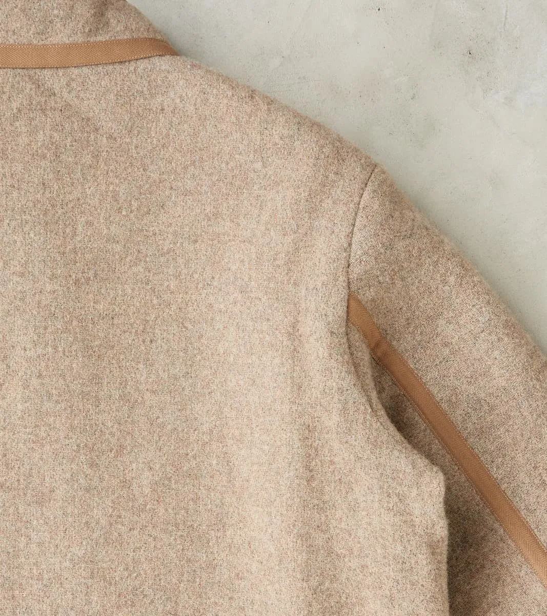 Lot. 323 Quilt Lining Blanket Jacket - Hopsack Wool - Undyed Beige sold by Division Road product image thumbnail 5