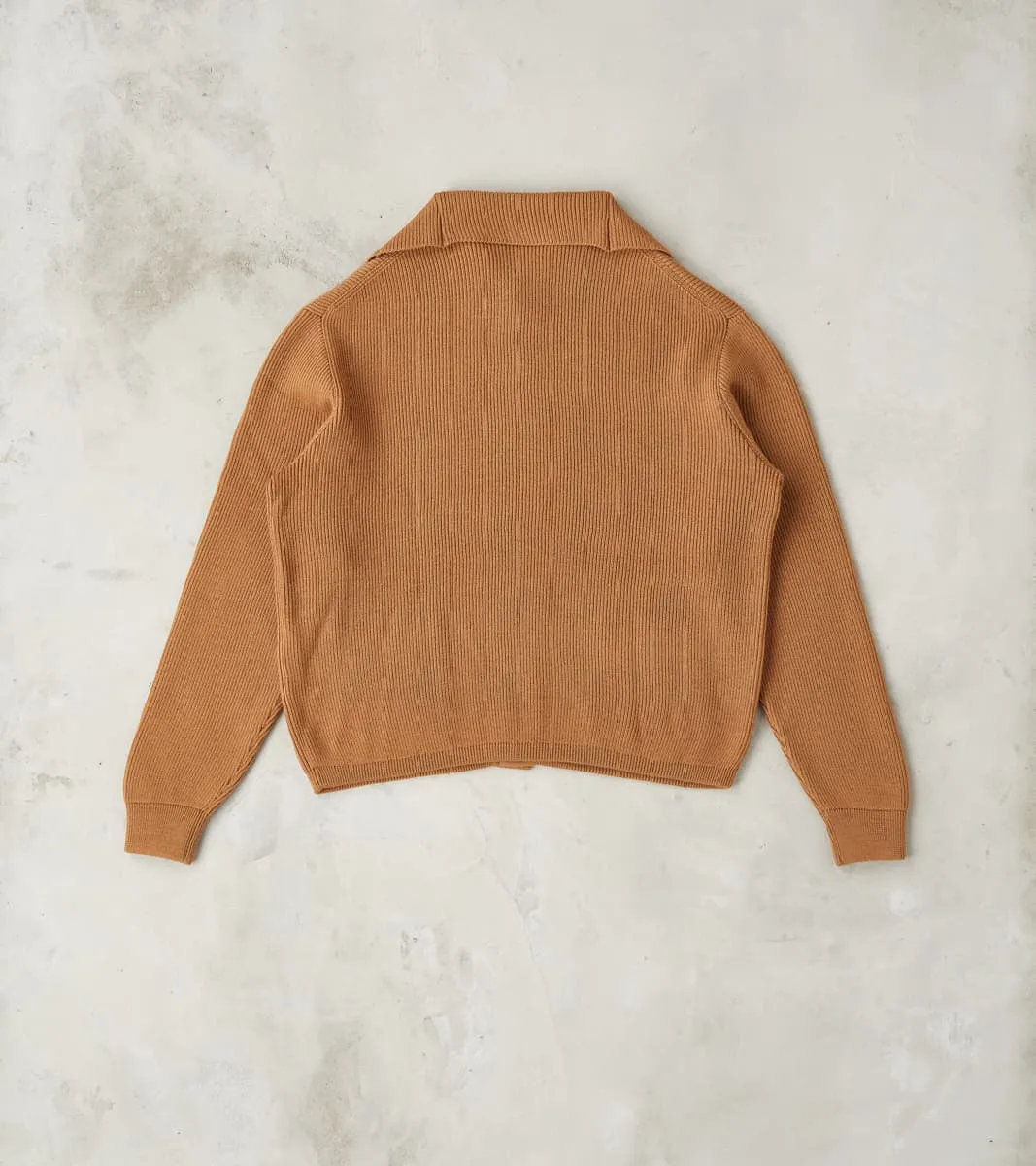 Lot. 521 Turtleneck Cardigan - Merino Lambswool - Camel sold by Division Road product image thumbnail 2
