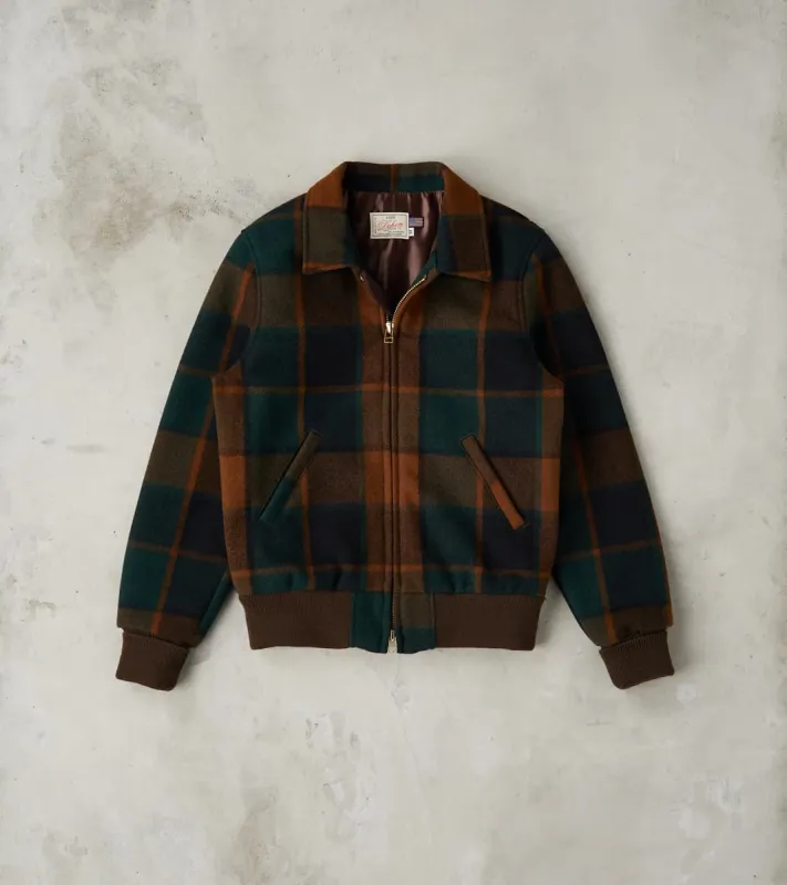 Weekender Jacket - Melton Wool Twill - Oregon Plaid sold by Division Road