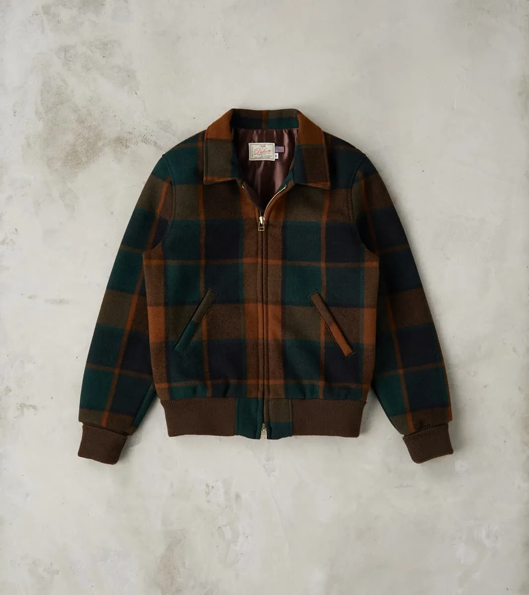 Weekender Jacket - Melton Wool Twill - Oregon Plaid sold by Division Road