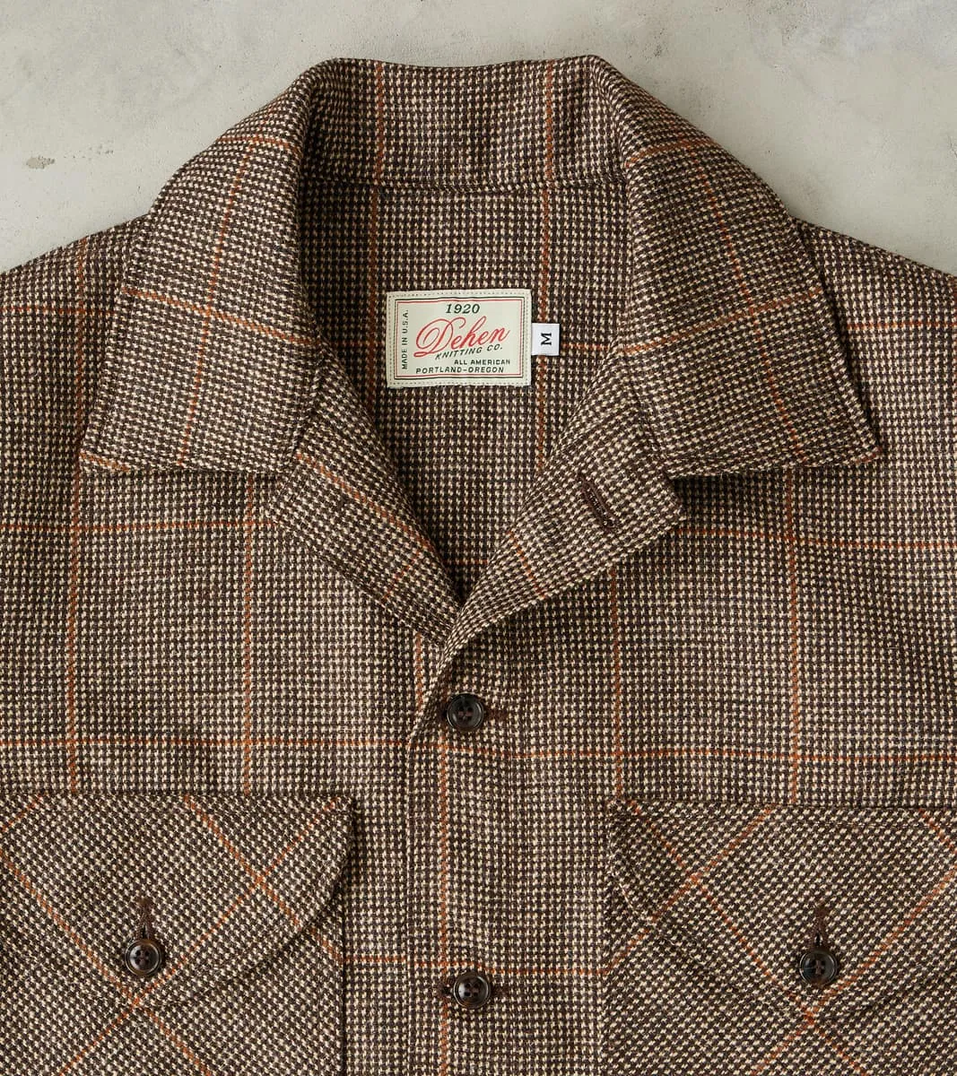 Skyline Overshirt - Lovat® Tweed Twill - Birmingham Brown Check sold by Division Road product image thumbnail 3