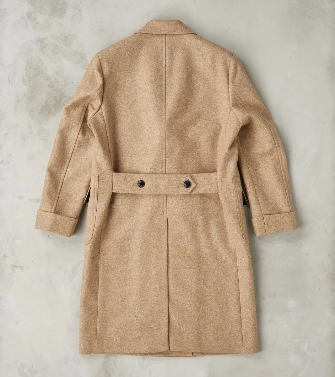 Bogart Coat - Beige Wool Melton Twill sold by Division Road product image thumbnail 2