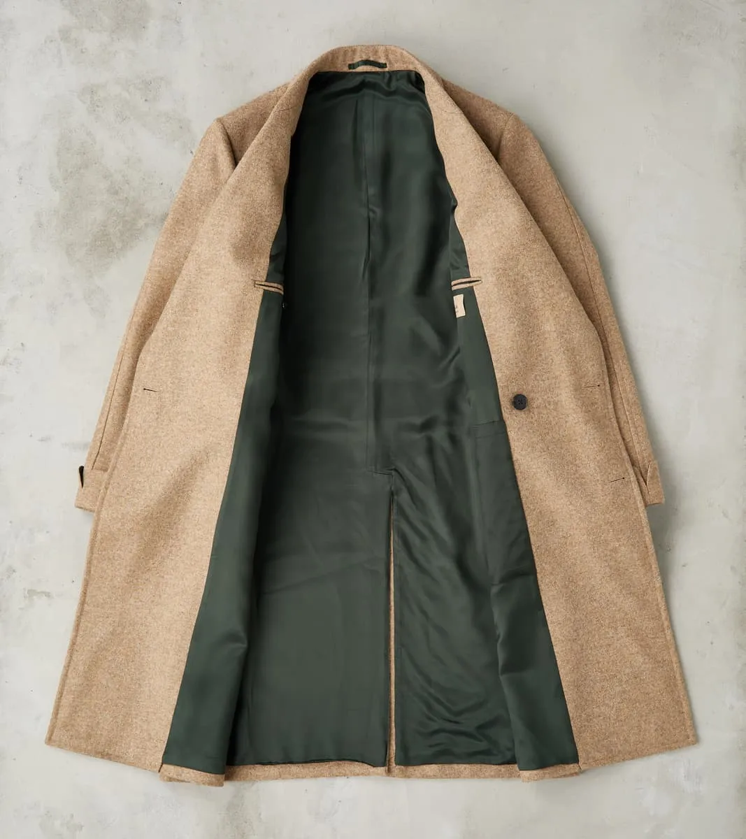 Bogart Coat - Beige Wool Melton Twill sold by Division Road product image thumbnail 3