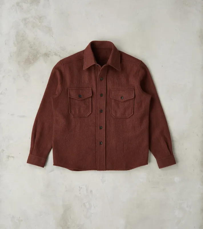 Kenny Overshirt - Tobacco Wool Twill sold by Division Road