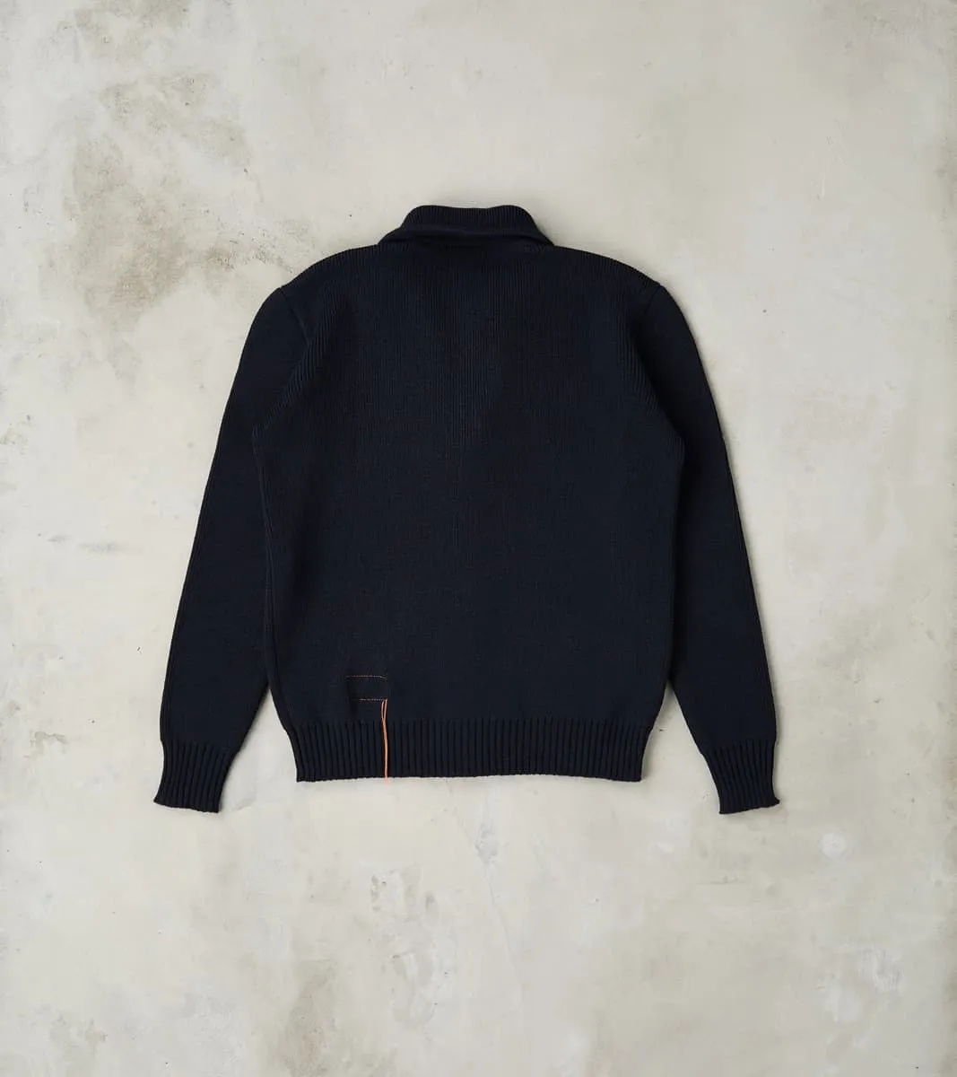 Brando Cardigan Jacket - Navy Wool Knit sold by Division Road product image thumbnail 2