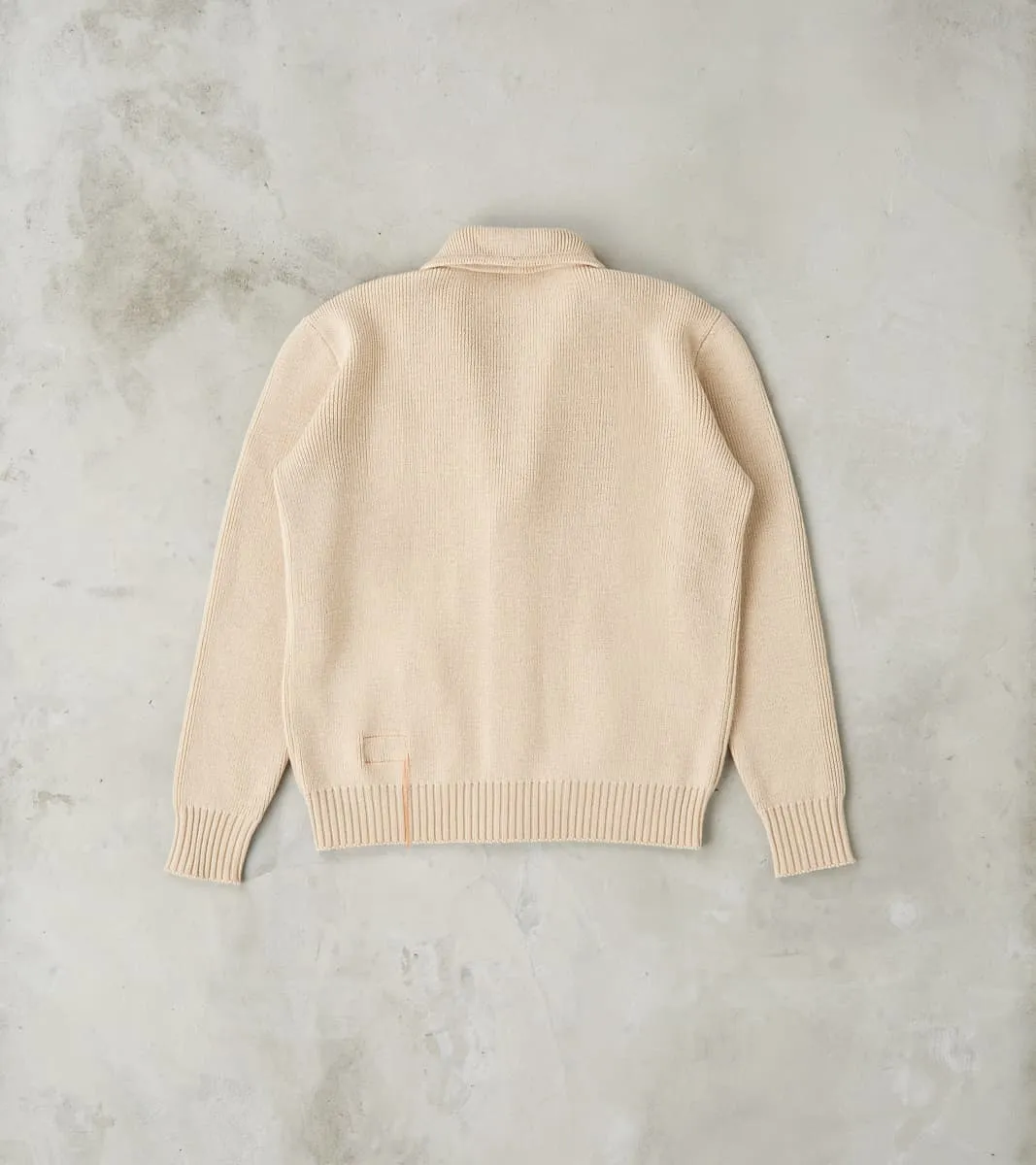 Brando Cardigan Jacket - Beige Wool Knit sold by Division Road product image thumbnail 2
