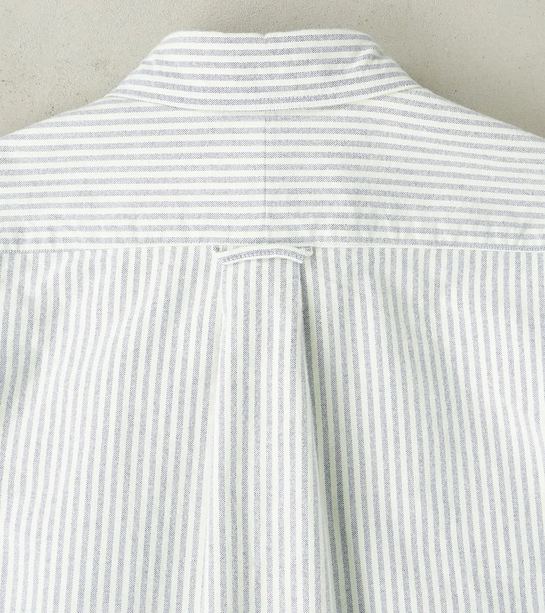 Brushed Fall Oxford - Navy Stripe sold by Division Road product image thumbnail 4