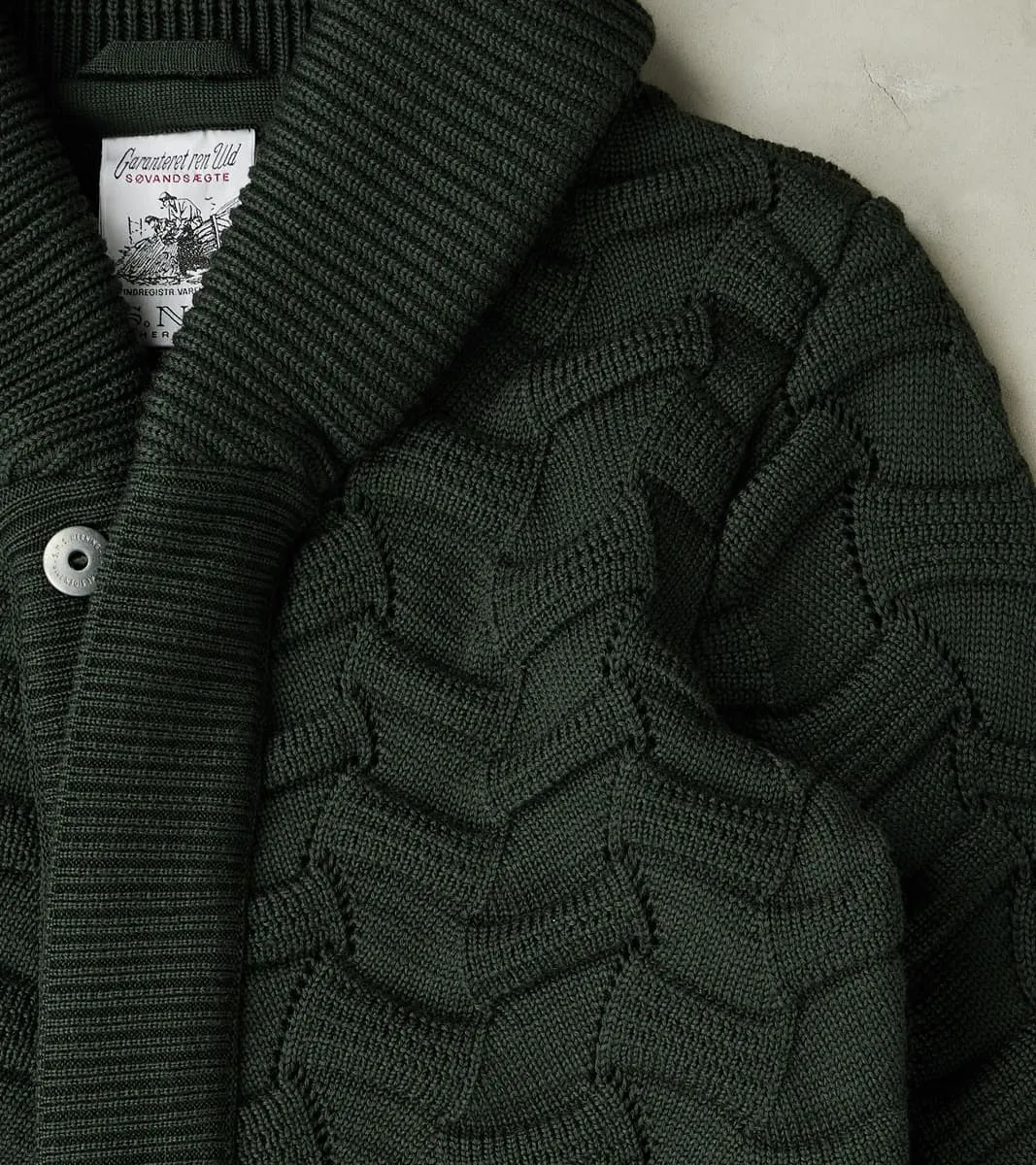 Epigon Cardigan - Dark Forest Green sold by Division Road product image thumbnail 4