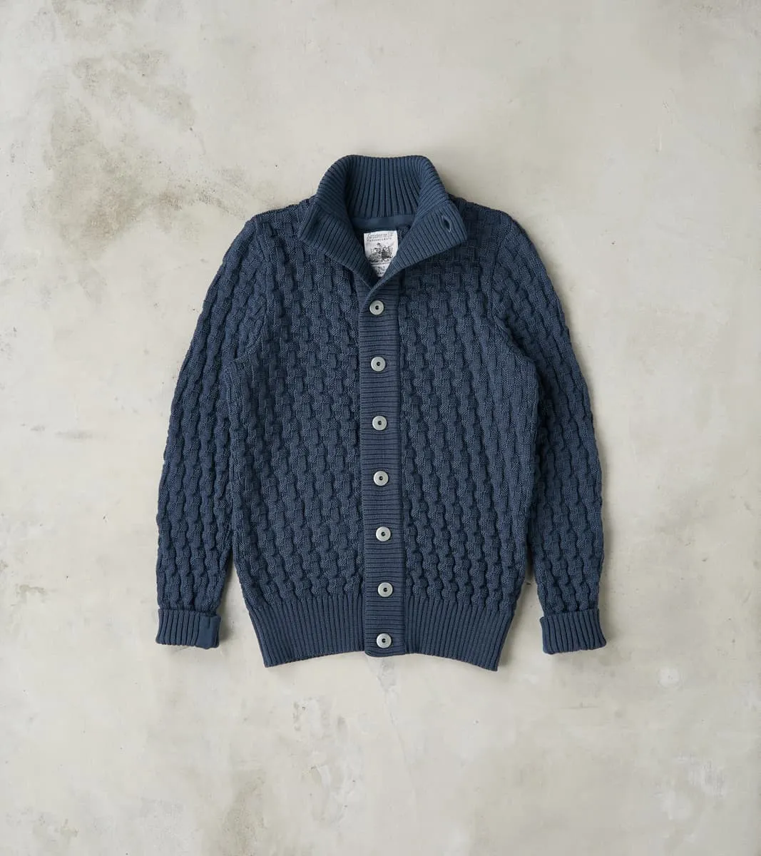 Stark II Cardigan - Shadow Blue sold by Division Road