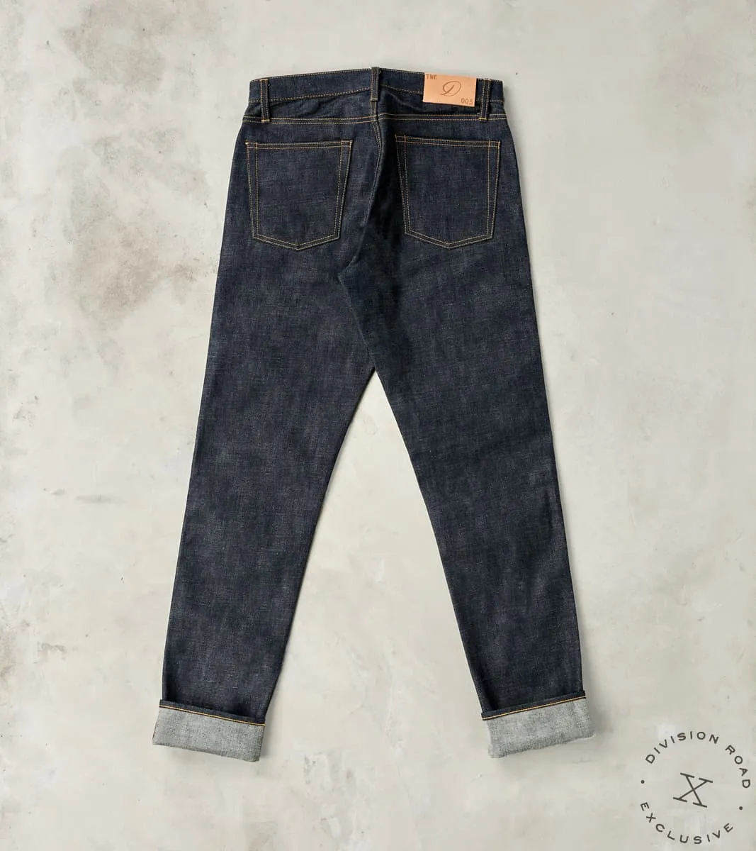 TWCXDR-005 - Relaxed Tapered - Raw Indigo sold by Division Road product image thumbnail 2