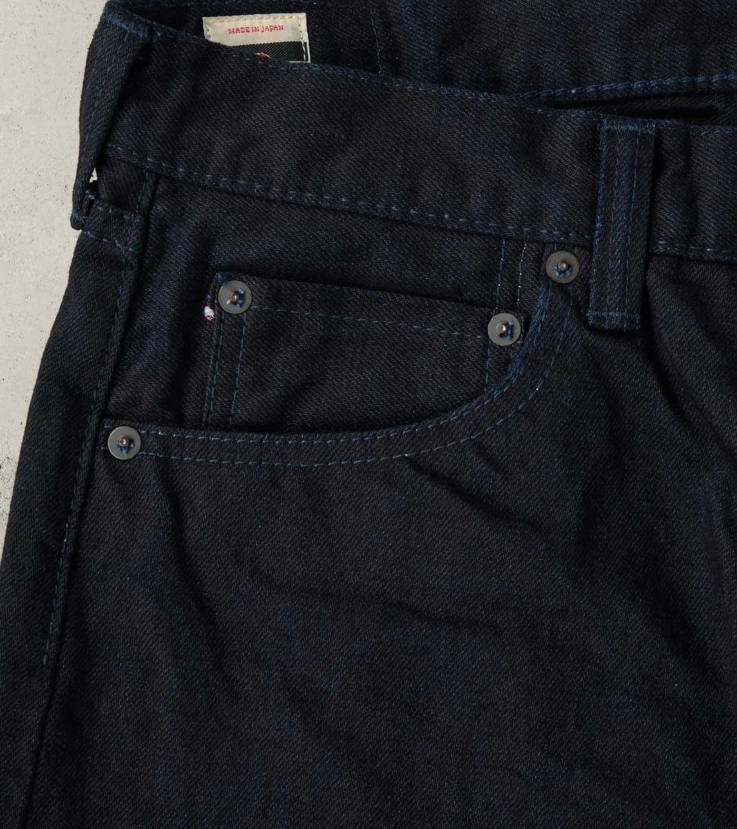 0306-IBSP - Tight Tapered - 15.7oz Indigo x Black sold by Division Road product image thumbnail 4