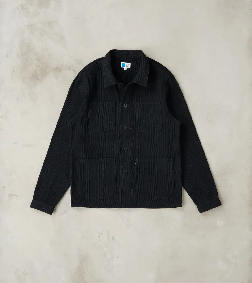Coverall Jacket - 11oz Black Sashiko sold by Division Road