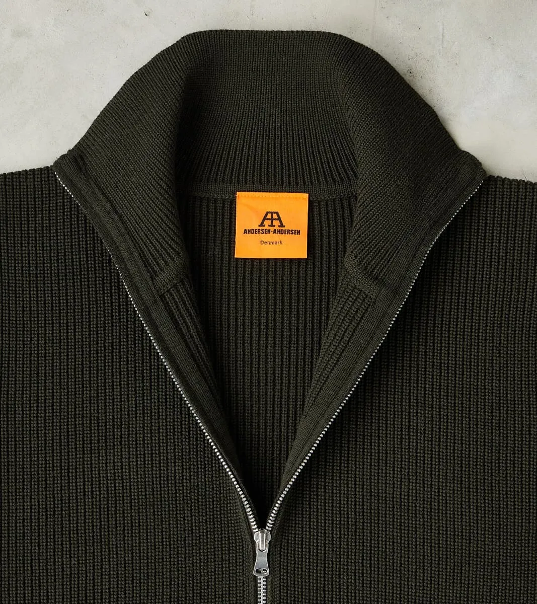 Sailor Full Zip Sweater - Hunting Green sold by Division Road product image thumbnail 3