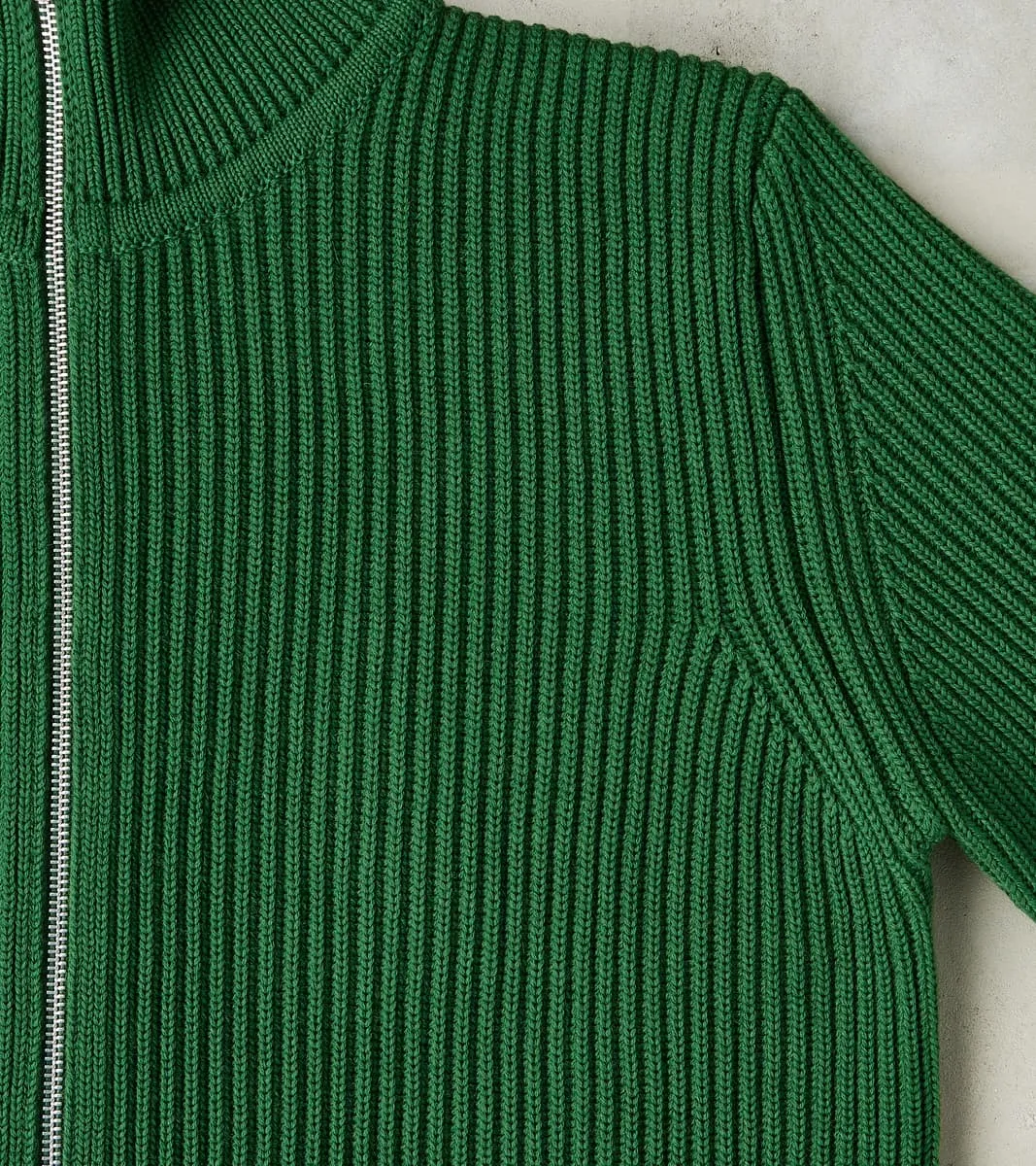 Navy Full Zip Pocket Sweater - Green sold by Division Road product image thumbnail 5