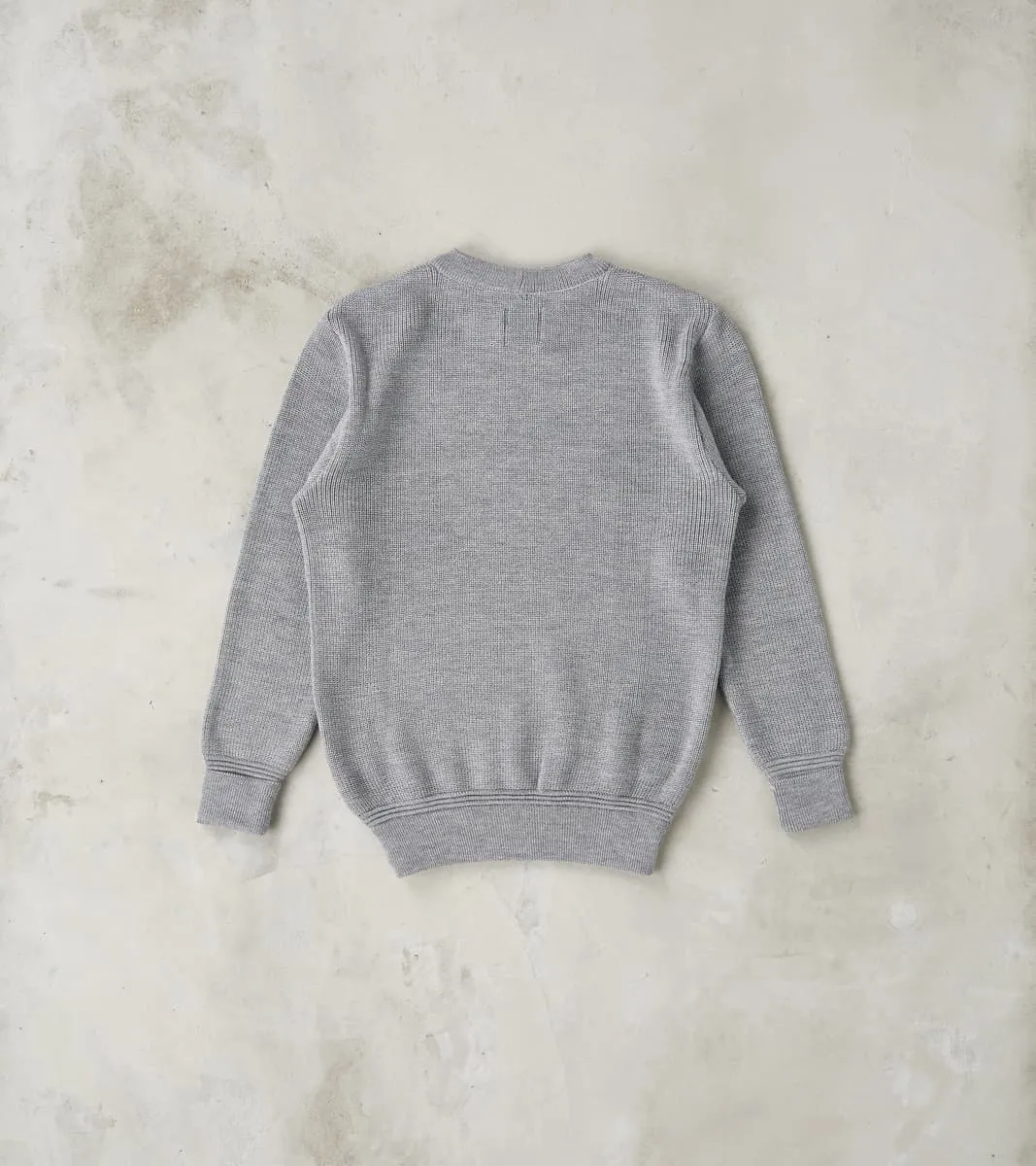 Rundhals Merino Crewneck Sweater - Battleship Grey sold by Division Road product image thumbnail 2