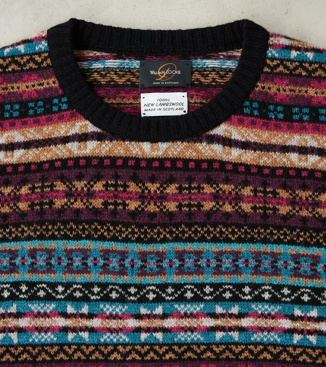 Fair Isle Lambswool Crewneck - Retro Black sold by Division Road product image thumbnail 3