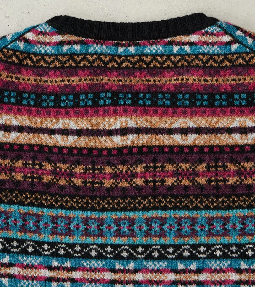 Fair Isle Lambswool Crewneck - Retro Black sold by Division Road product image thumbnail 4