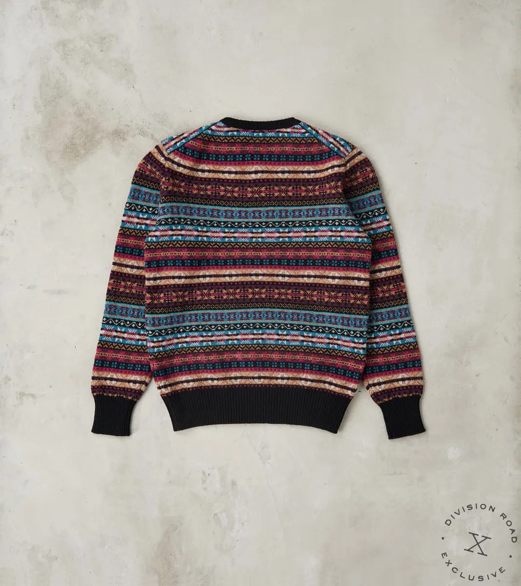Fair Isle Lambswool Crewneck - Retro Black sold by Division Road product image thumbnail 2